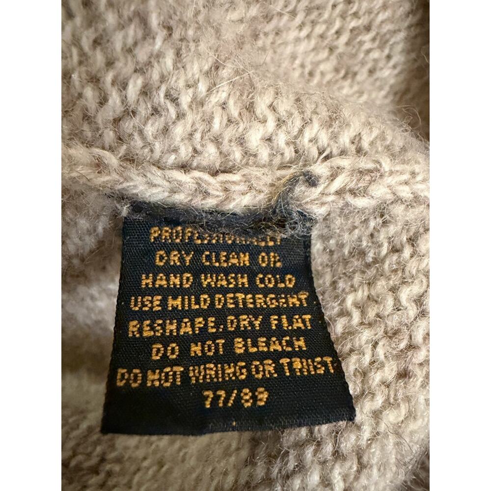 Vintage Eddie Bauer Floral Argyle Wool Lambswool Sweater Women’s L Crewneck - Picture 5 of 5